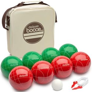 Bocce |   100 Mm Sääntöjen Mukainen Bocce-setti, Jossa On 8 Palloa, Pallino, Kansi Ja Mittanaru – Premium Virallinen Koko Setti Bocce Bocce