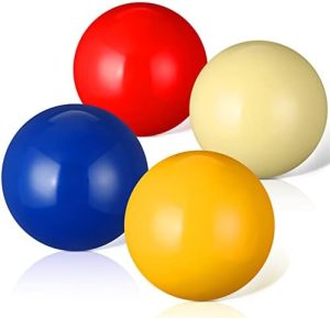 Bocce |   4 Kpl 40Mm Pallino Bocce-pelille, Värikkäät Bocce Pallinot, Pallino-pallon Vaihto Bocce-peliin ja Petanque-peliin, Valkoinen, Keltainen, Punainen ja Sininen Bocce Bocce