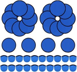 Lentolevyurheiluvälineet |   2 Kpl Kokoontaitettavia Lentäviä Tuulettimia Laukuissa, 9.8” Itse Tehty Käsikannettava Musta Reunakangas Kokoontaitettava Tuulettin Ulkopeleihin, Syntymäpäiväjuhliin ja Vuoden Lopun Opiskelijalahjoihin Lentolevyurheiluvälineet Lentolevyurheiluvälineet