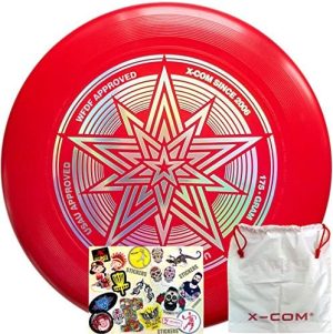 Lentolevyurheiluvälineet |   Hhd X-Com Ultimate Disc 175 Grammaa Lentävä Kiekko USA Ultimate Mestaruustaso WFDF:lle ja USAU:lle, Deluxe-malli, Uusi Puhtaasta Materiaalista, Ei Kierrätettävä, 1 Pakkaus, 1 Säilytyspussi, Yli 17 Tarraa Lentolevyurheiluvälineet Lentolevyurheiluvälineet